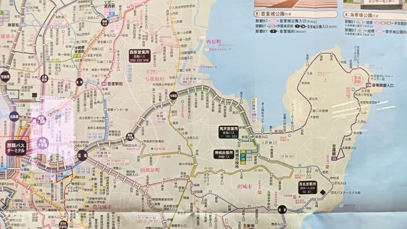 斎場御嶽へのバスルート